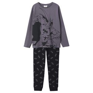 MANGO Boy's Batman Pijama Pack (Little Kids/Big Kids) Charcoal 11-12 Years